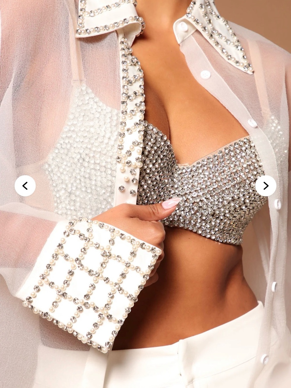 Crystal Embellished Top - Picture 2 of 3